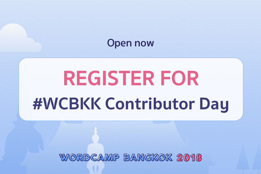 Time to register for Contributor Day ticket